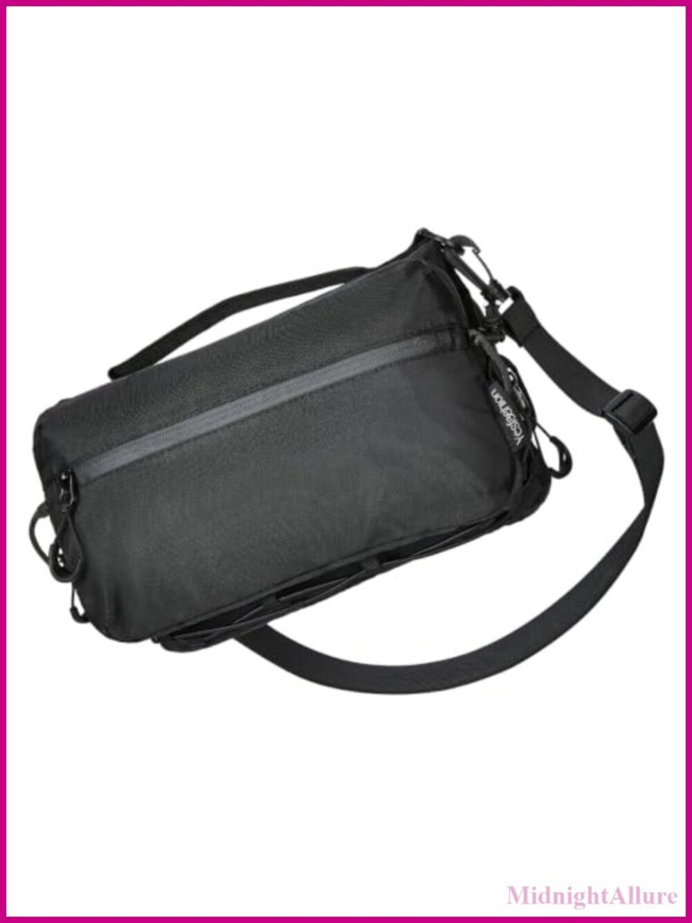 RFID Blocking Crossbody Sling Bag Expandable Water Bottle Holder